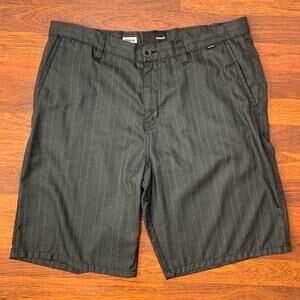 Hurley Gray Pinstripe Shorts Men's Size 36